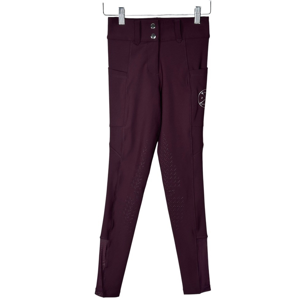 Free Ride Equestrian Breeches XXS Lux Zip Full Seat Grip Riding Leggings Tights